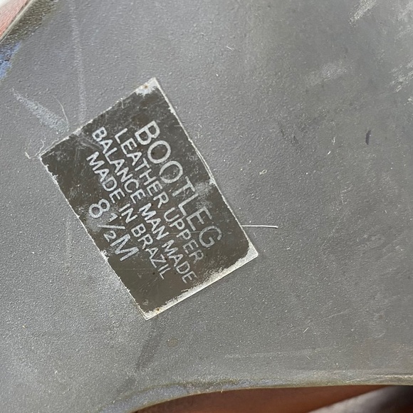 PENNY LOVES KENNY leather bootleg cognac boots stacked heel size 8.5  #2090 - Picture 8 of 11